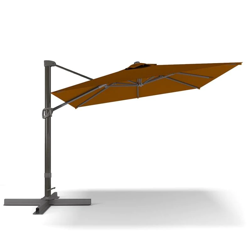 Redwood Cantilever Umbrella Square 1 Tier+Bluu Medium Base for Sequoia Cantilever Umbrella