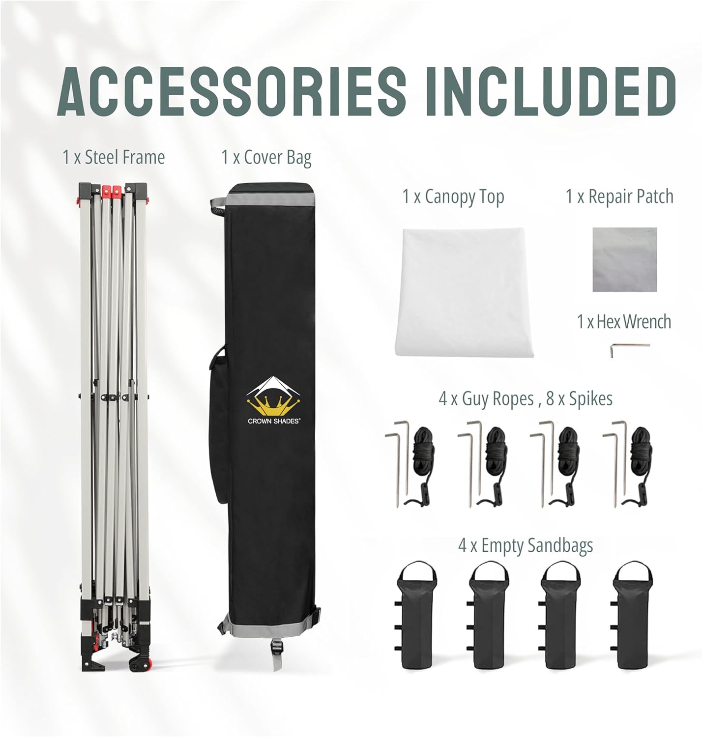 CROWN SHADES 10x10 Pop Up Canopy - Beach Tent with One Push Setup - Easy Outdoor Sun Shade for Events, Parties, Camping - Gazebo with STO-N-Go Cover Bag, Silver Coated Top, Black