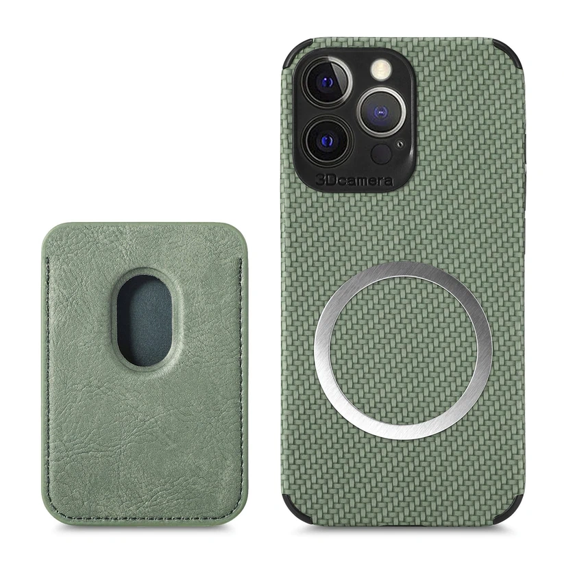 High quality carbon fiber phone case with Magsafe card holder