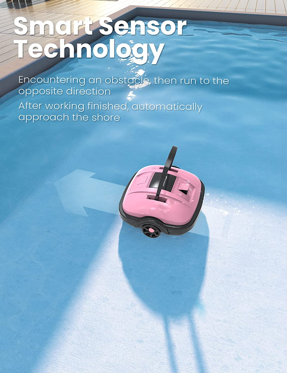 Cordless Robotic Pool Cleaner, Automatic Pool Vacuum-Buy 2 Get Free Shipping!