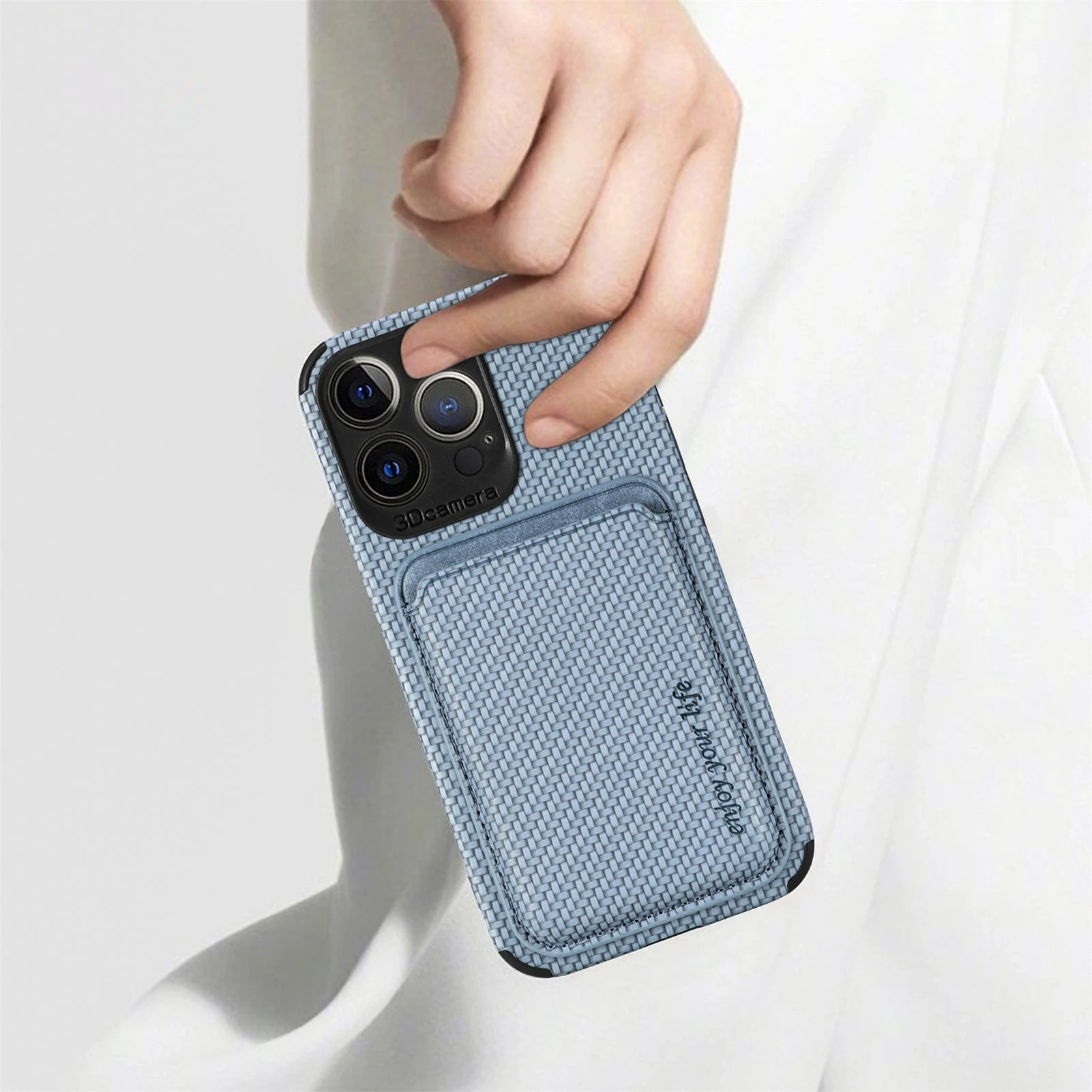 High quality carbon fiber phone case with Magsafe card holder