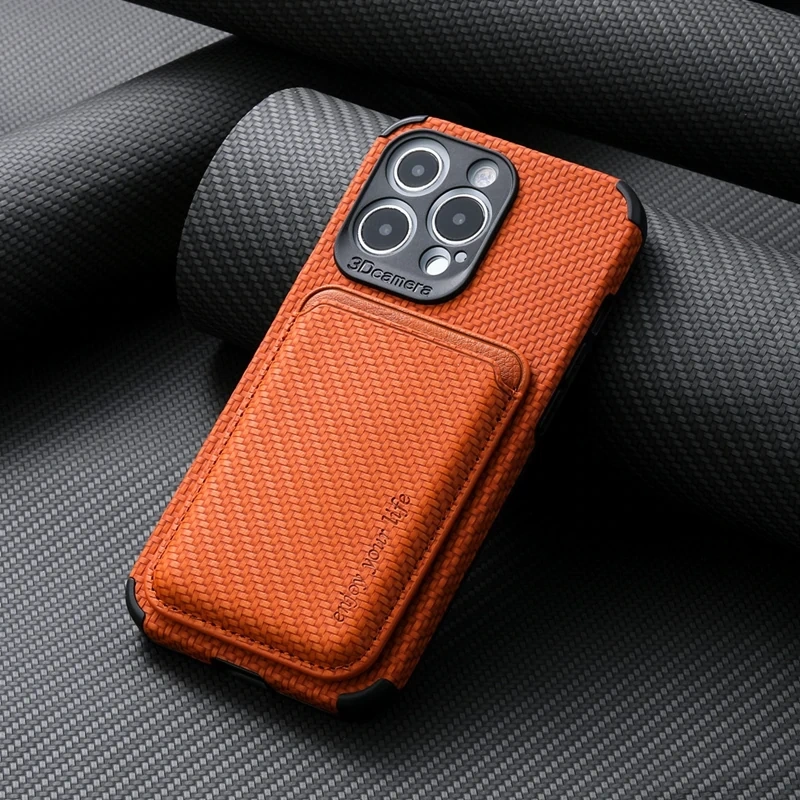 High quality carbon fiber phone case with Magsafe card holder