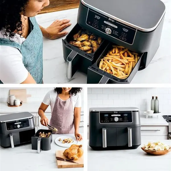 🔥Clearance Sale 🔥 XL 2-Basket Air Fryer with 6 Functions