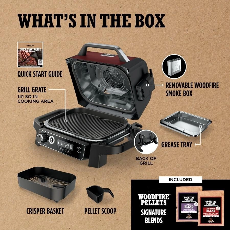 🔥Clearance Sale - BBQ SMOKER & AIR FRYER All in One Woodfire Grill