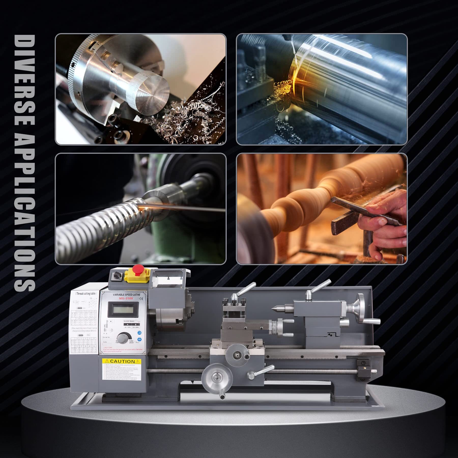 🎄Offre spéciale de Noël 2023 maintenant🎄Mini tour à métaux automatique 8