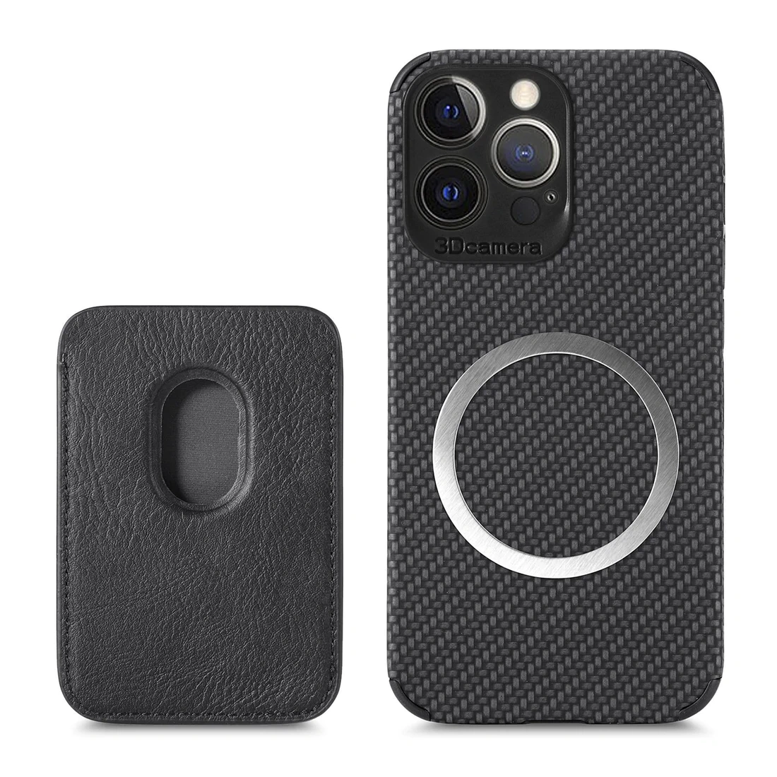 High quality carbon fiber phone case with Magsafe card holder