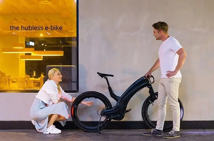 💥Summer Limited Time Offer🚲 Stylish hubless electric bicycle