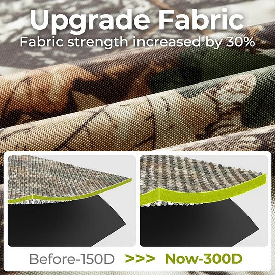 📣Today's Specials🔥Hunting Blind See Through with Carrying Bag, 2-3 Person Pop Up Ground Blinds 270 Degree