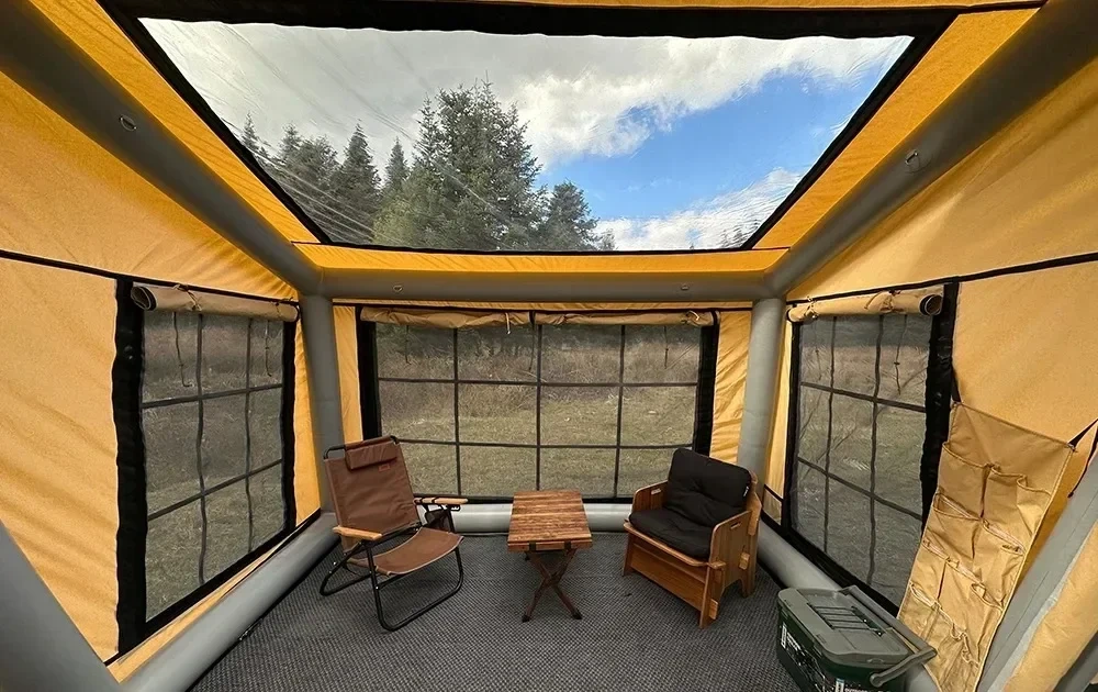 🏕️Light luxury fortress|Inflatable instant molding🔄