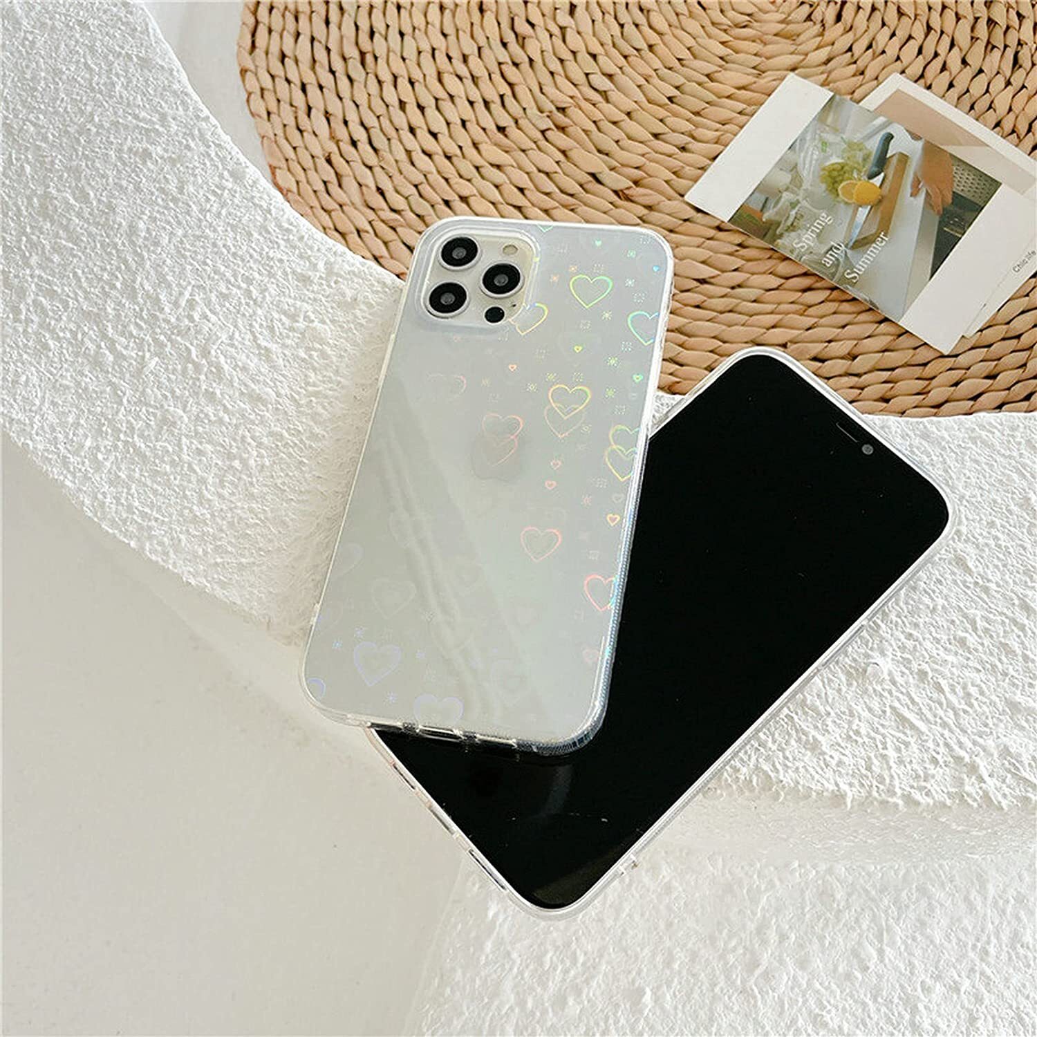 Clear Love Heart Case For iPhone