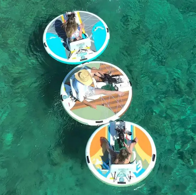 A personal electric inflatable boat that can be stuffed into a backpack-Free Shipping!