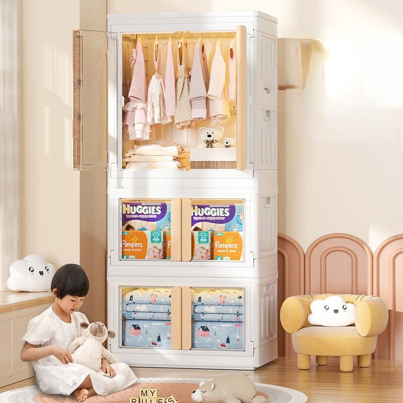 🎁2023 Christmas Hot Sale🎄Simple assembled children's wardrobe🎁Buy 2 Get Free Shipping.