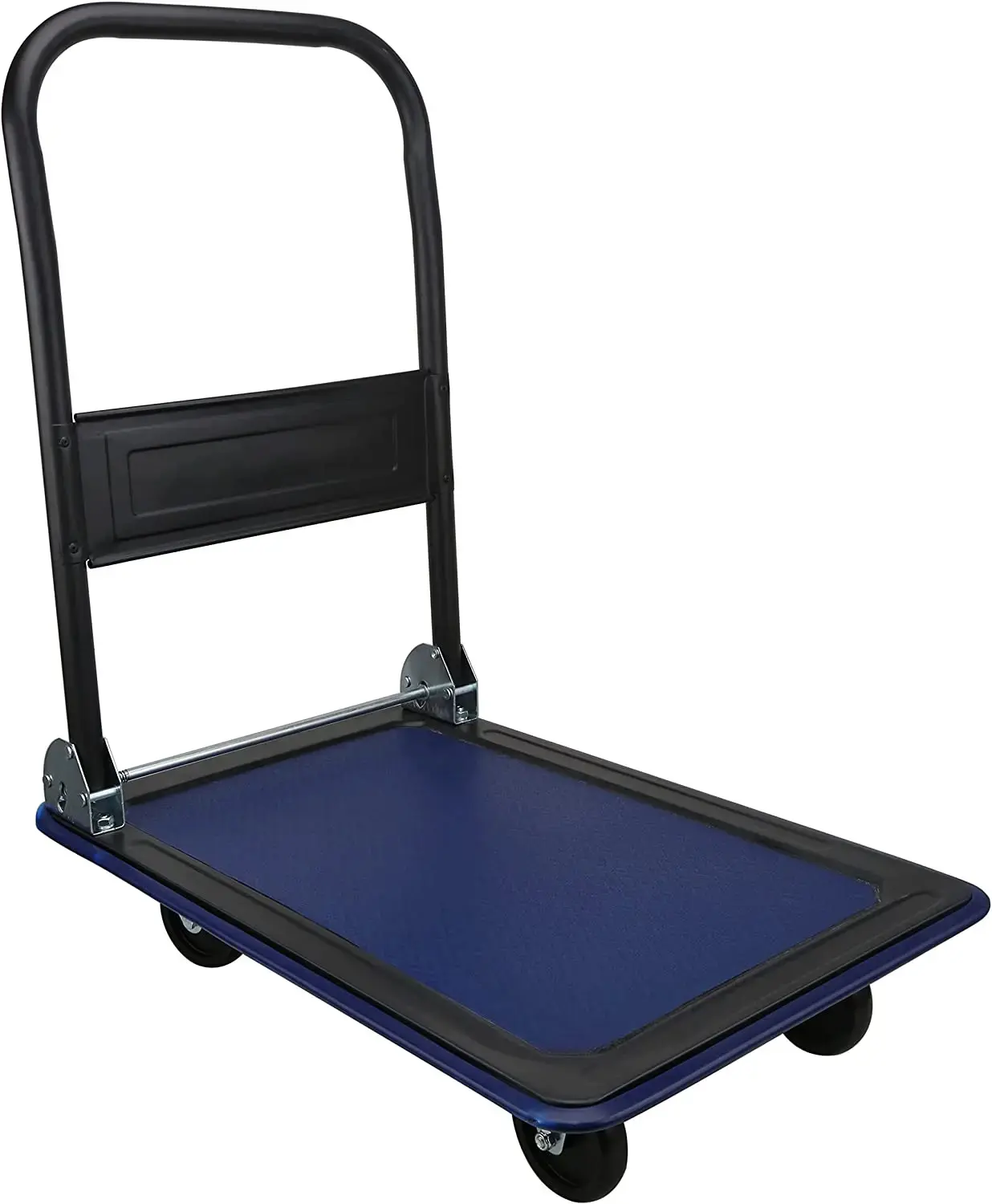 Folding & Rolling Flatbed for Loading, Blue Bumper, 700 Lb. Load Capacity