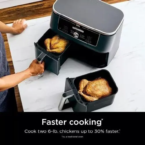 🔥Clearance Sale 🔥 XL 2-Basket Air Fryer with 6 Functions