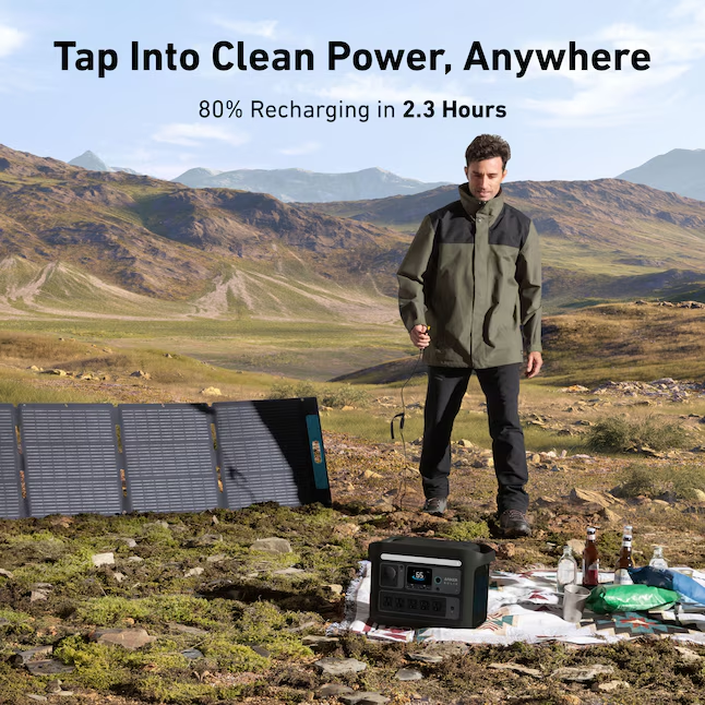 🌈🔥C1000 Portable Power Station | Fast, Powerful & Reliable | 1056Wh LiFePO4 | Solar-Ready