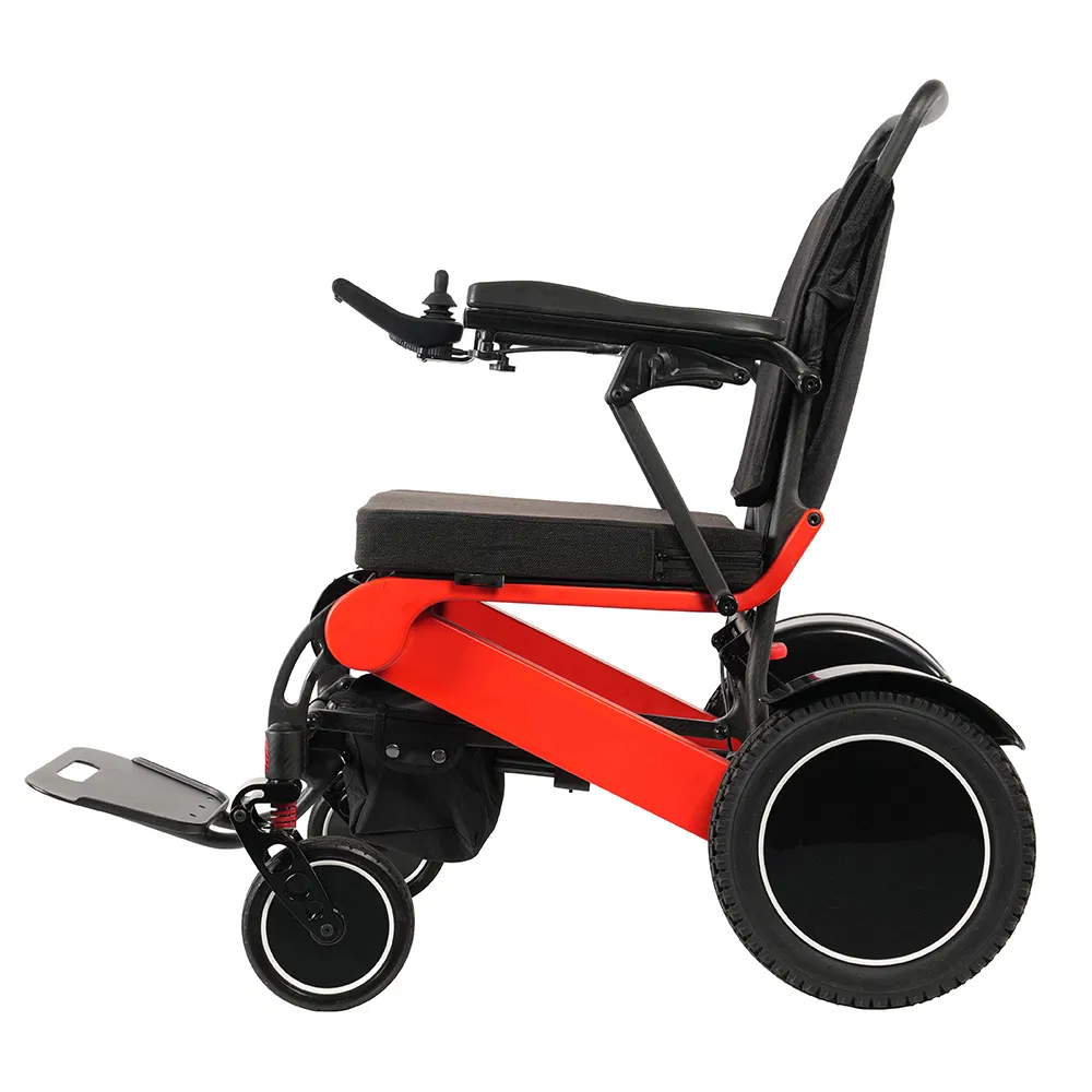 High Tech Carbon Fiber Material Power Portable Folding Electric Brush Less Motor Wheelchair