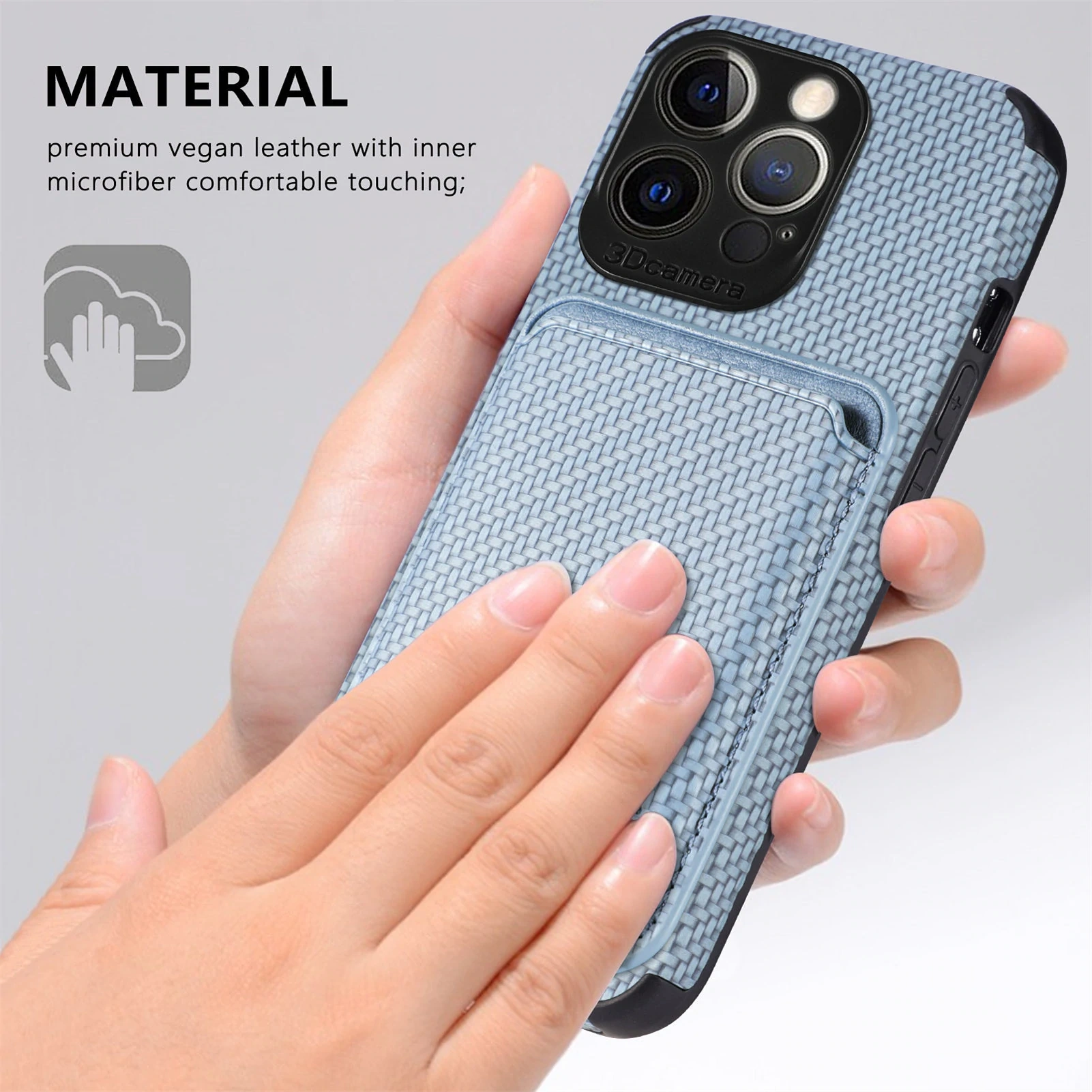 High quality carbon fiber phone case with Magsafe card holder