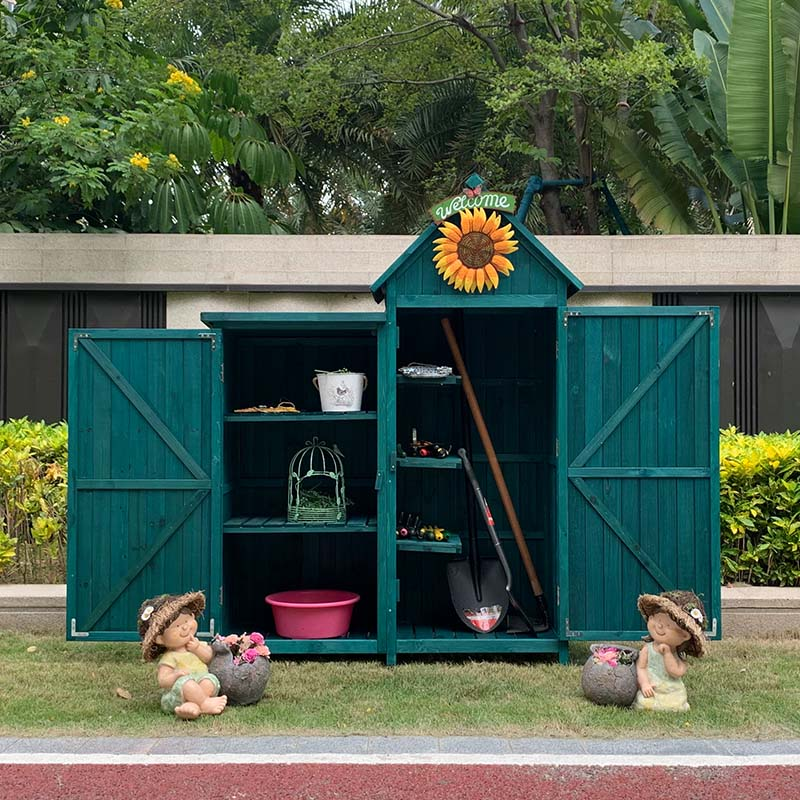 🏠Today's big sale🏠Outdoor Storage Shed Garden Wooden Tool Shed