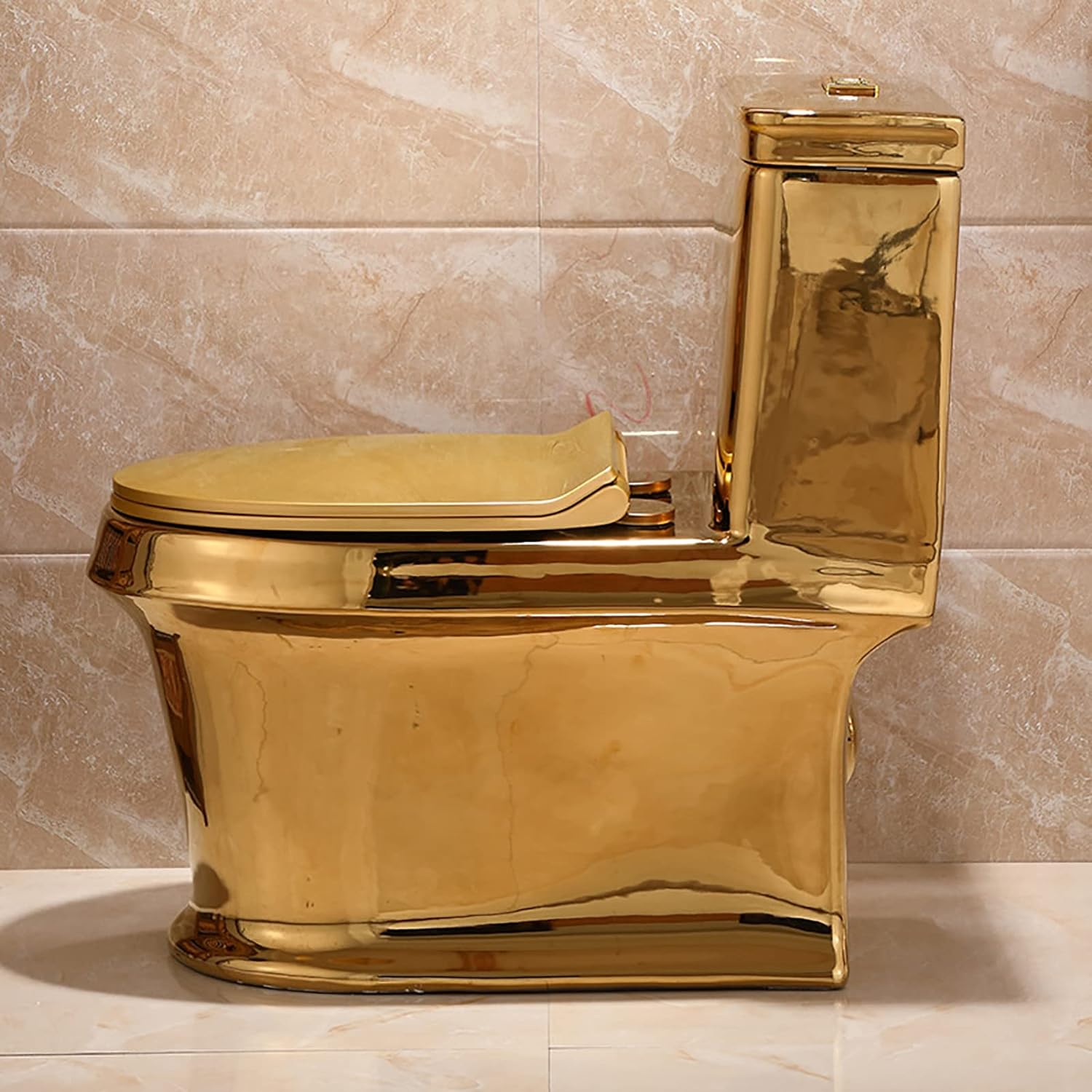 📣💥Super Discount🔥Gold Ceramic Toilet