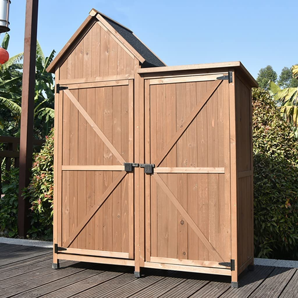 🏠Today's big sale🏠Outdoor Storage Shed Garden Wooden Tool Shed