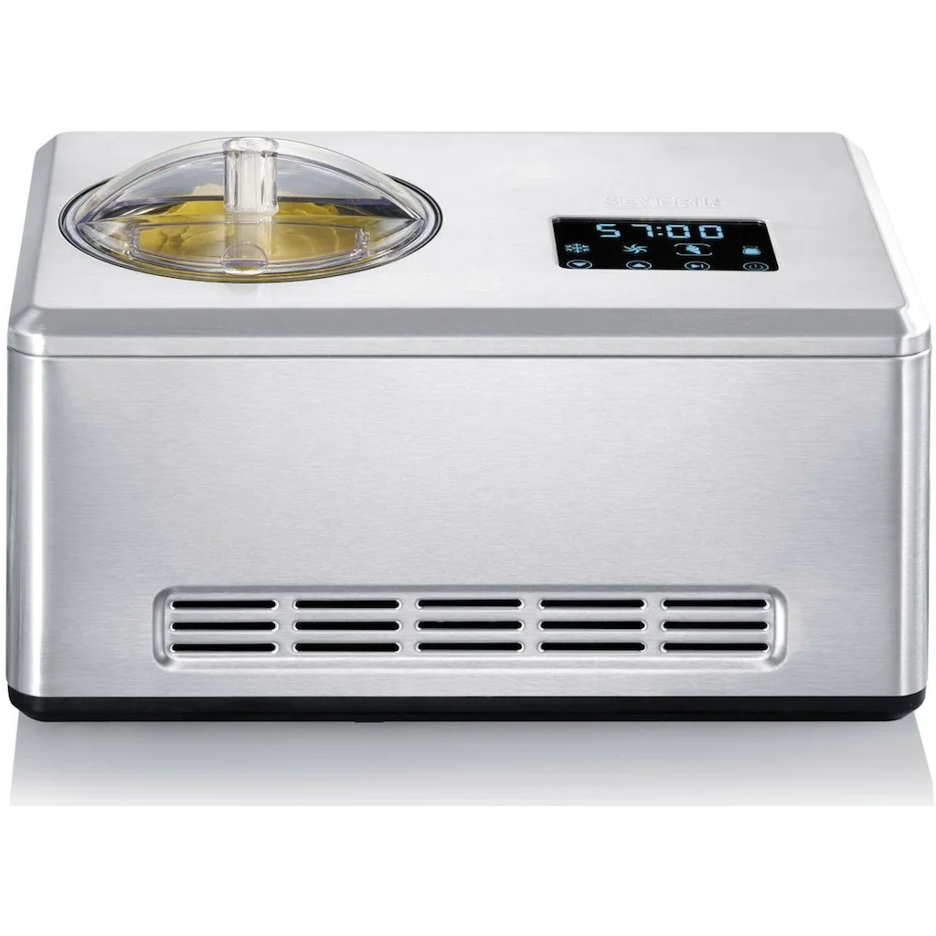 Ice cream maker with compressor