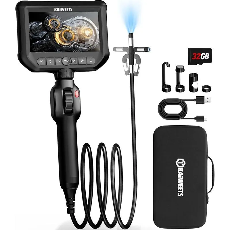 Industrial Endoscope Borescope Camera with 5FT Semi-Rigid Cable Detecting Tools (Buy 2 Freeshipping)