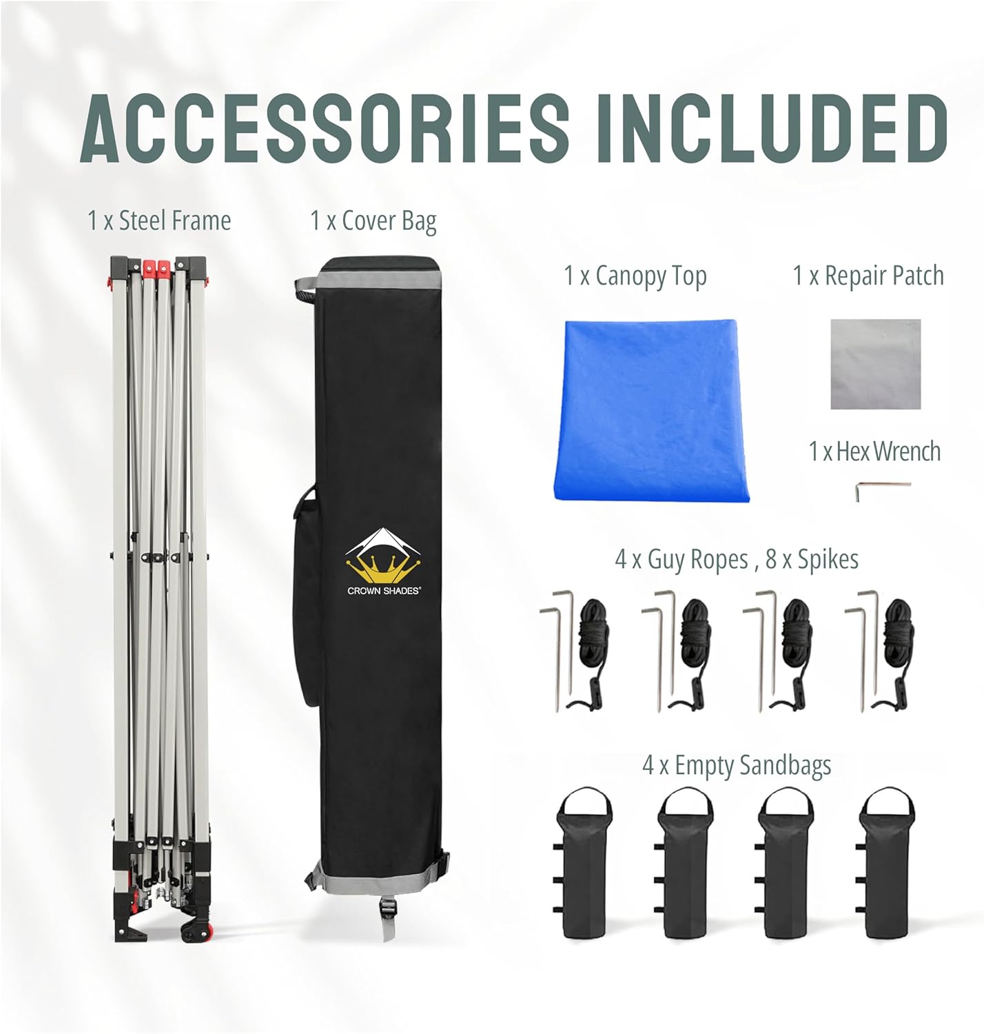 CROWN SHADES 10x10 Pop Up Canopy - Beach Tent with One Push Setup - Easy Outdoor Sun Shade for Events, Parties, Camping - Gazebo with STO-N-Go Cover Bag, Silver Coated Top, Black