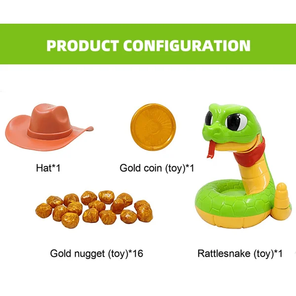 (🔥Black Friday Sale-50% Off) Electric tricky and scary rattlesnake toy