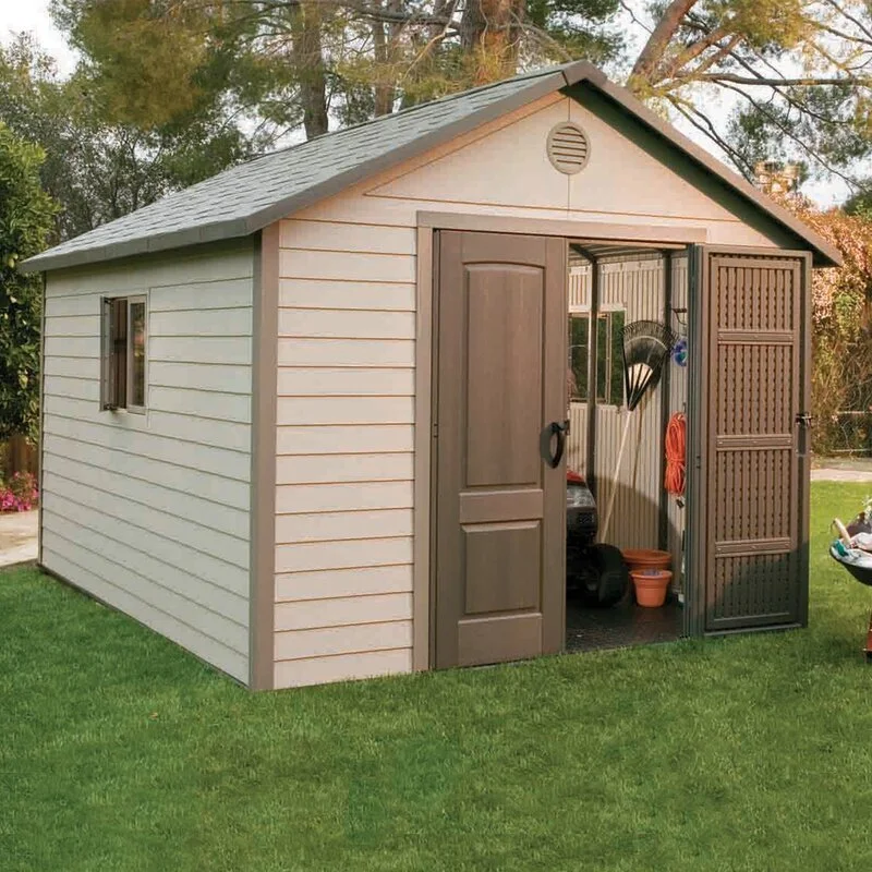 Large Resin Outdoor Shed with Floor-limited quantities!