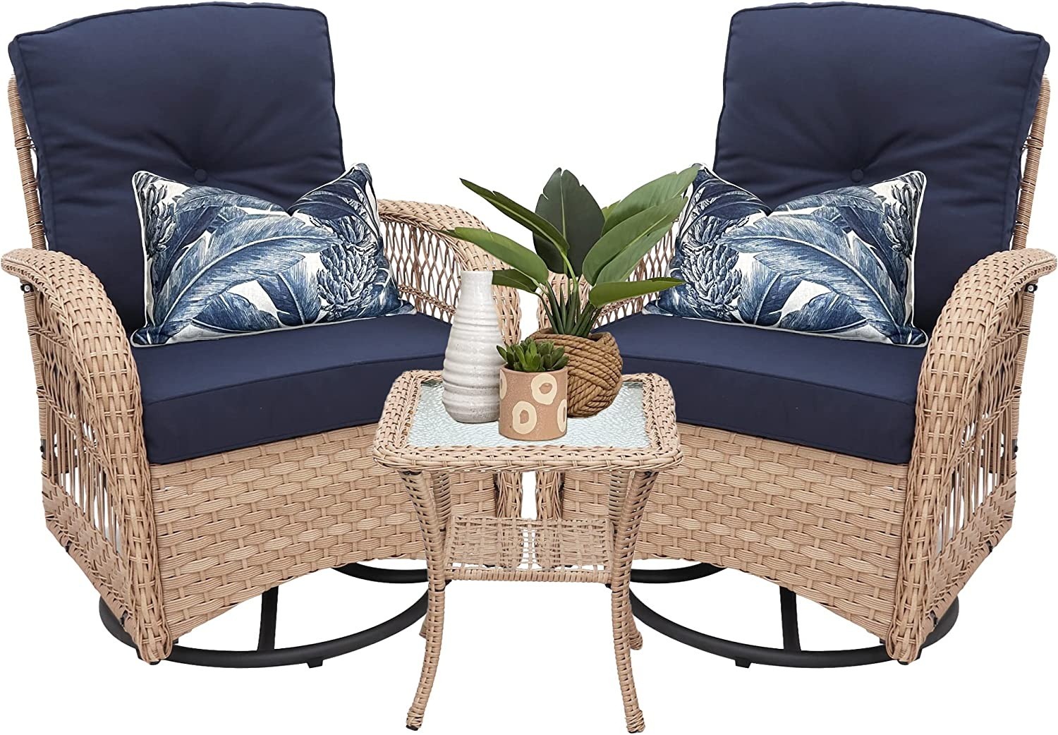 360-Degree Outdoor Patio Swivel Rocker