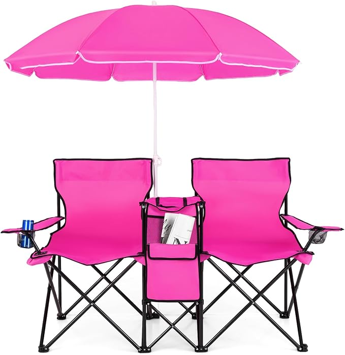 💝Last Day Sale - Folding Double Camping Chair with Mini Table🔥Buy 2 Free Shipping