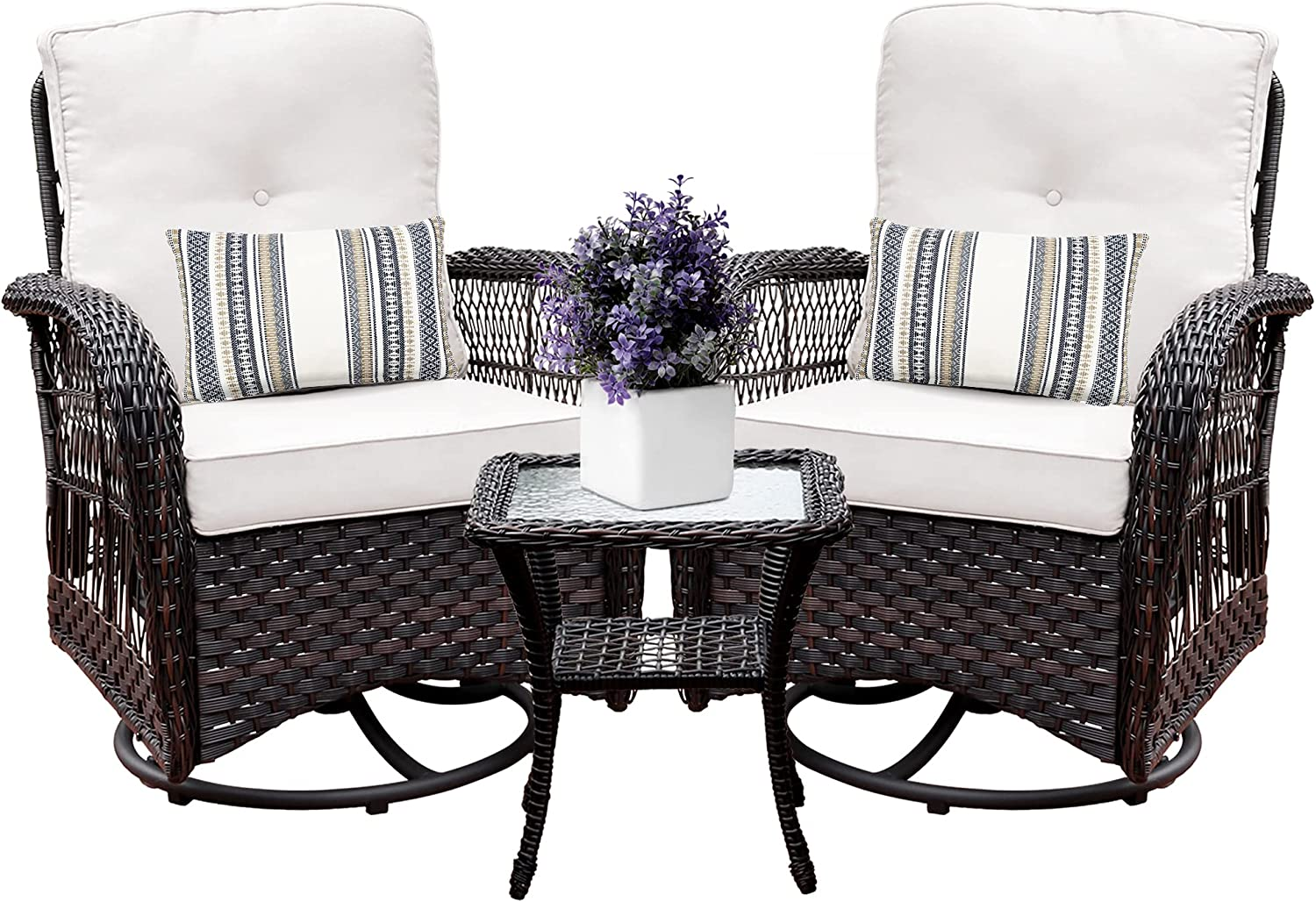 360-Degree Outdoor Patio Swivel Rocker