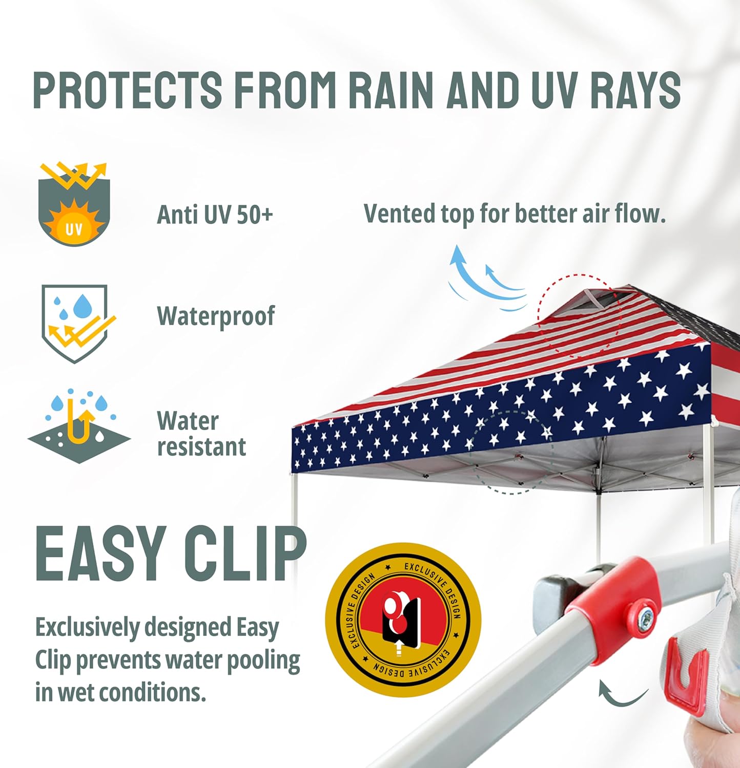 CROWN SHADES 10x10 Pop Up Canopy - Beach Tent with One Push Setup - Easy Outdoor Sun Shade for Events, Parties, Camping - Gazebo with STO-N-Go Cover Bag, Silver Coated Top, Black