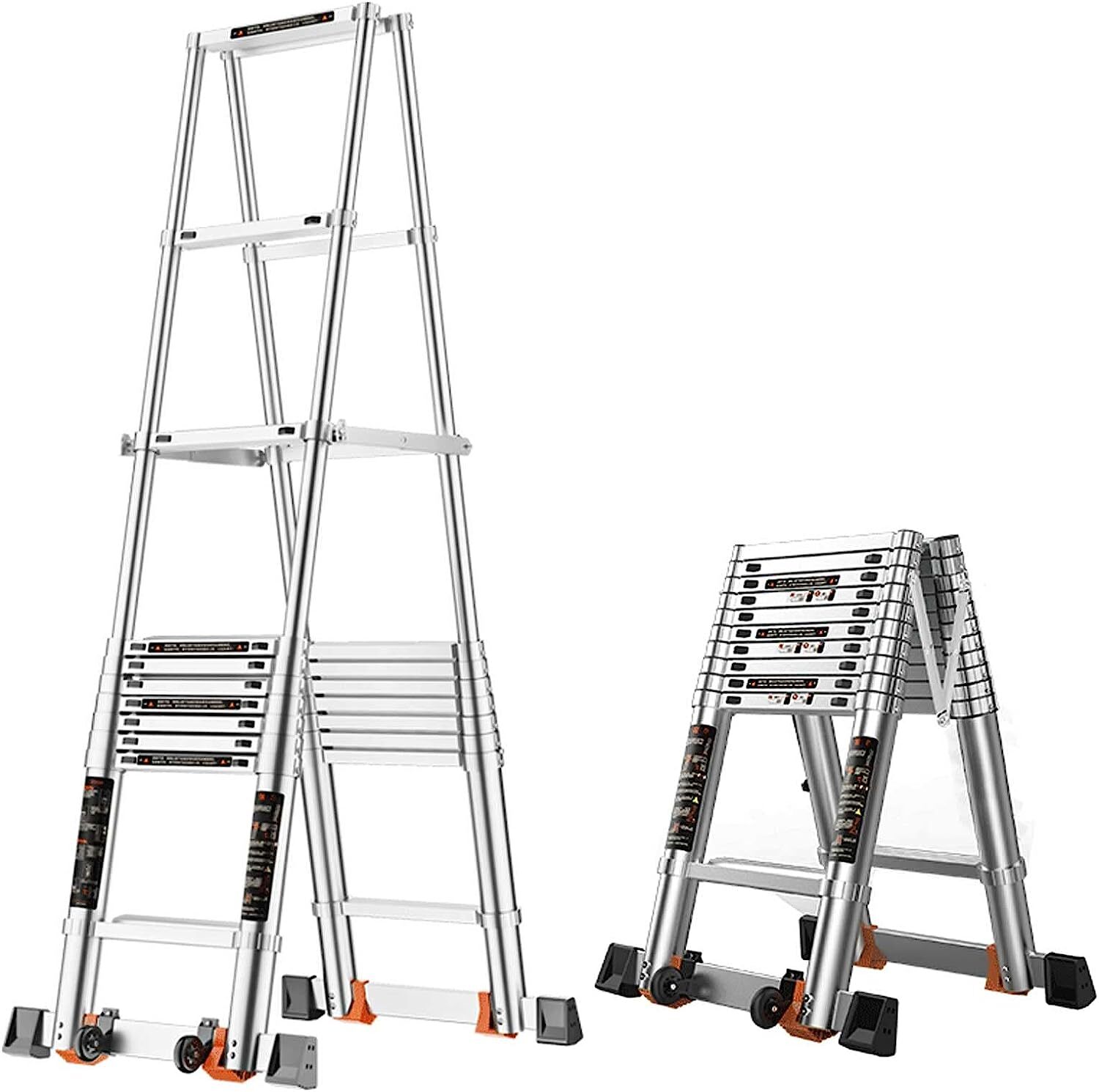 Portable Multifunctional Telescopic A-type Step Ladder