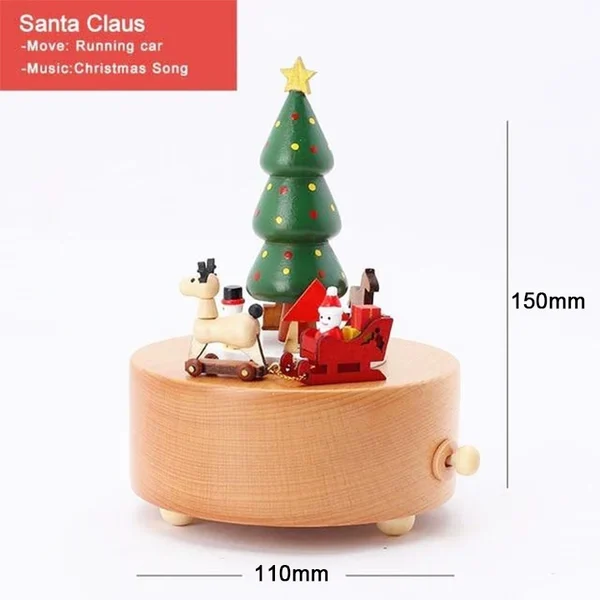 2023 Early Christmas Promotion-Handmade Wooden Rotating Music Boxes-🔥BUY 2 FREE SHIPPING