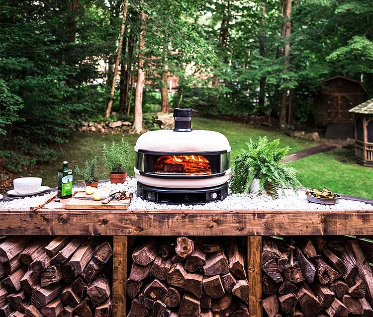 Outdoor Oven Propane Gas & Wood-Fired Dual Fuel