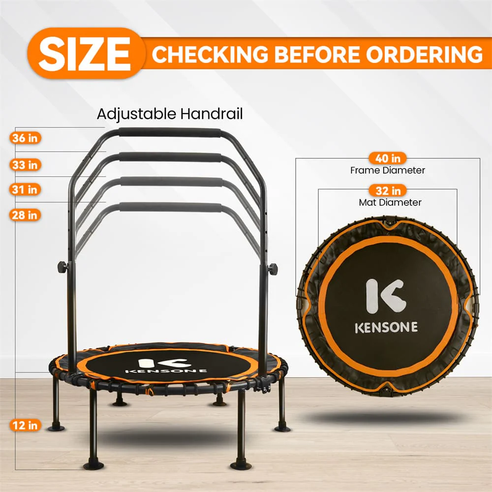 KA U-Bar Bungee Trampoline Orange