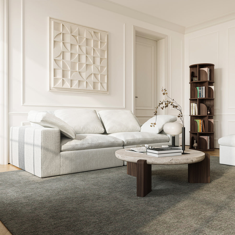 Yowos Rotating Bookshelf 360 Degree Storage Rack