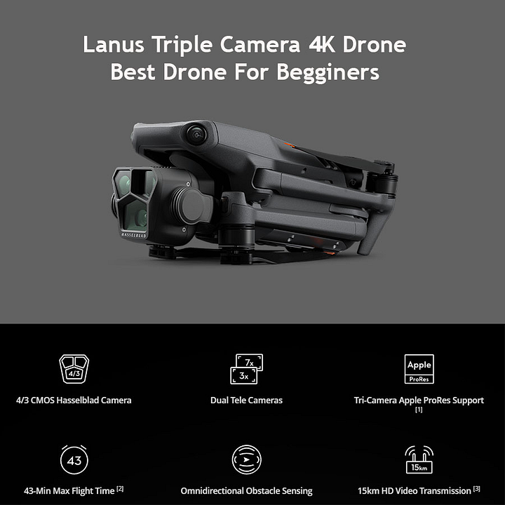 ✨Today Only🔔Drone with 4K Camera Suitable for Adults, HS175D Remote Control Quadcopter with Auto Return, Follow Me, Brushless Motor, Circular Flight, Waypoints, Altitude Hold, Headless Mode, ~43 Minutes Long Flight Time!!