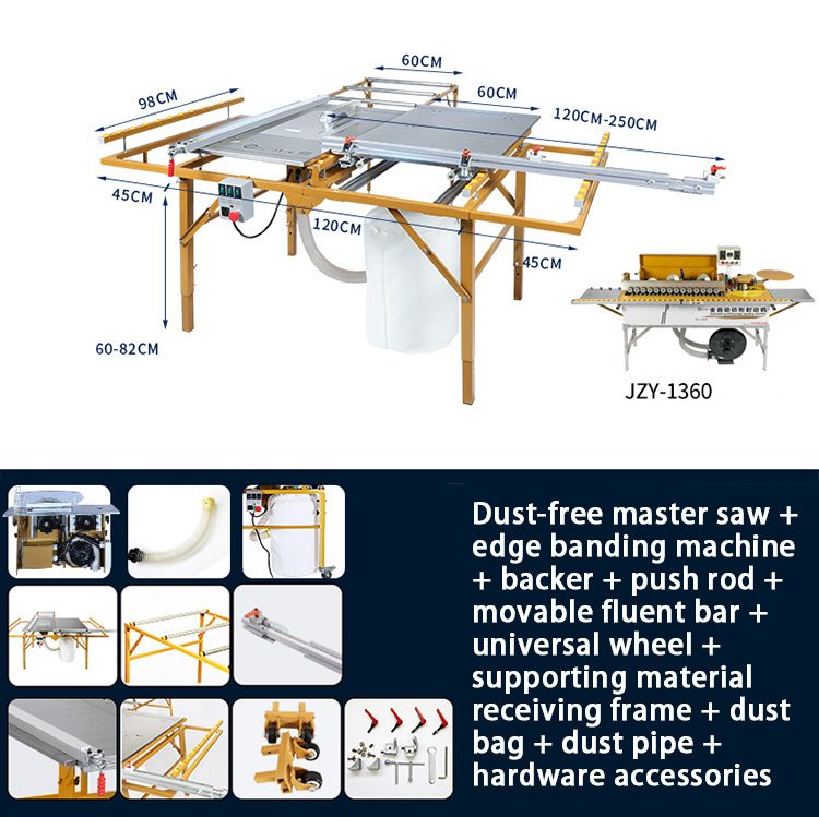 💥Offre spéciale d'été 2023 maintenant💥BLWJ100B - Scie circulaire pour le travail du bois, scie à table coulissante