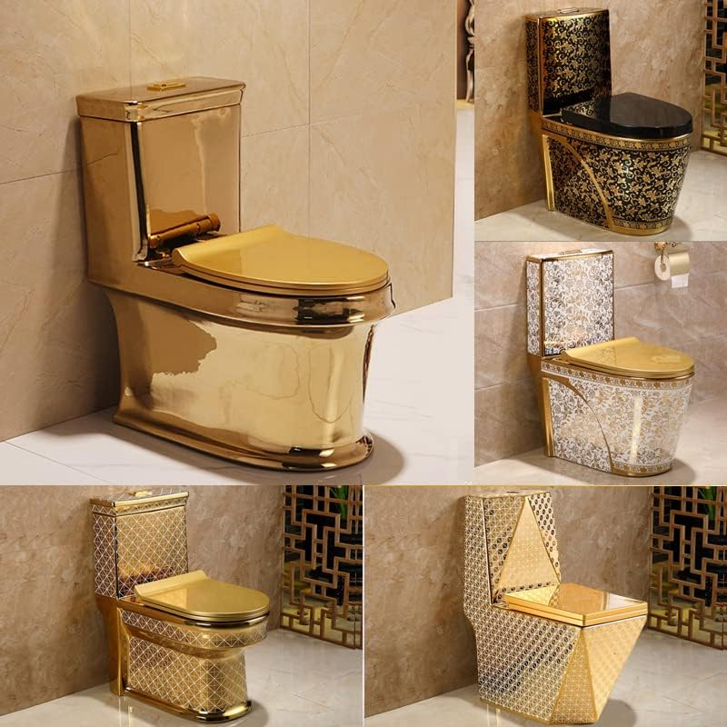 📣💥Super Discount🔥Gold Ceramic Toilet
