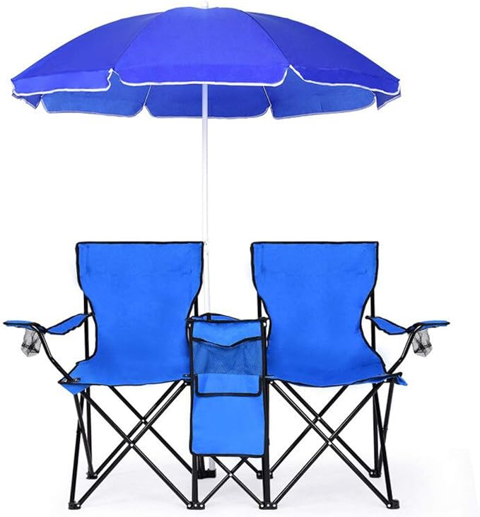 💝Last Day Sale - Folding Double Camping Chair with Mini Table🔥Buy 2 Free Shipping