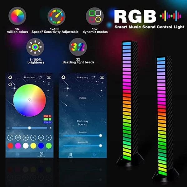 (🔥Last Day Sale-50% OFF)Wireless Sound Activated RGB Light Bar-🔥Buy More,Save More🔥