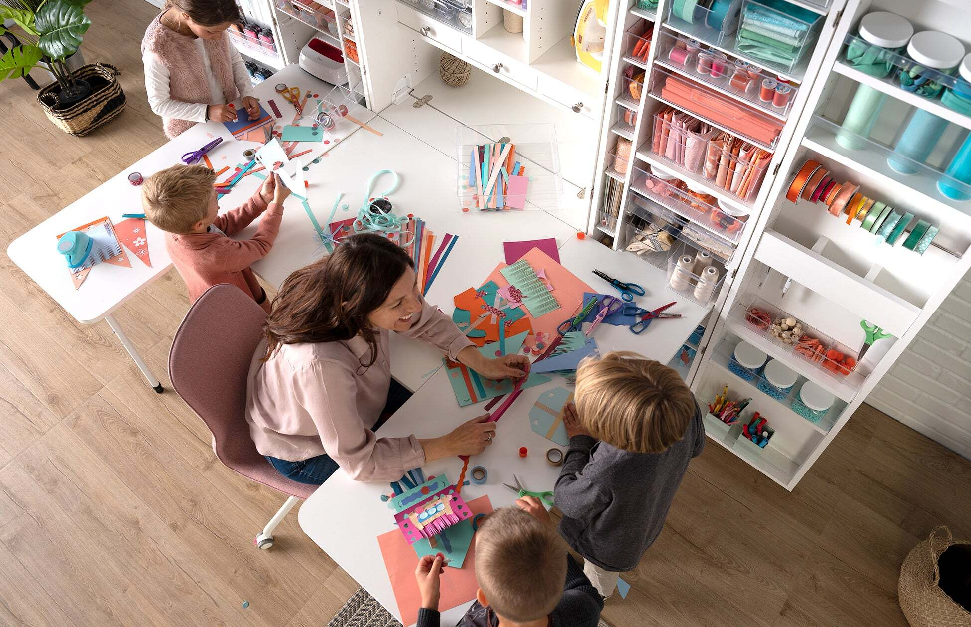 🤩Only 39.90🤩【Limited to one purchase per person】🔥Miscellaneous Storage Craft & Sewing Armoire