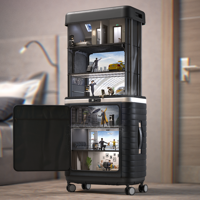 🔥 Today Sale🔥  Suitcase 4-Rollen Trolley