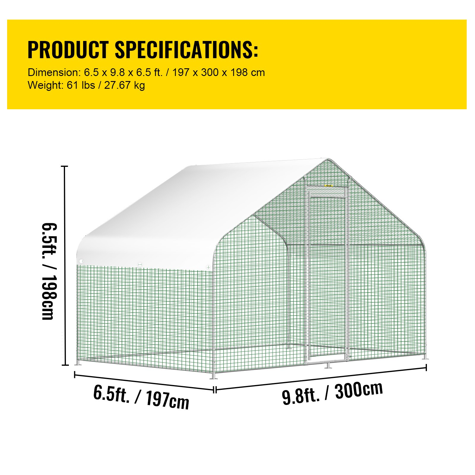 ⏰ Clearance Sale Today🔥Large Metal Chicken Coop