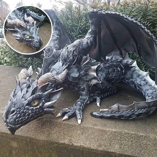 🔥Low Stock🔥Large Squatting Dragon Sculpture