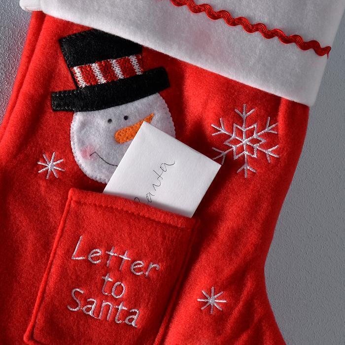 Snowman Christmas Stocking Decoration