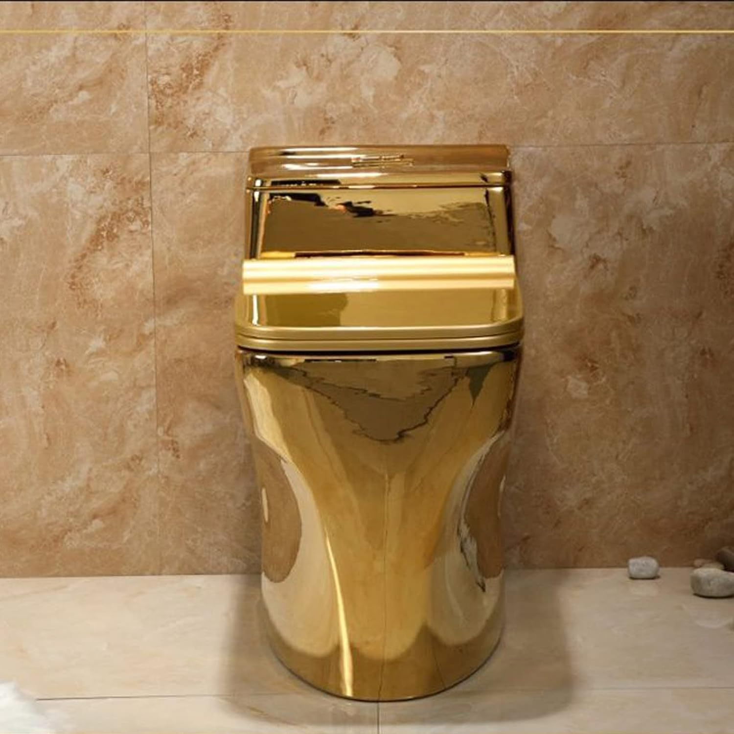 📣💥Super Discount🔥Gold Ceramic Toilet