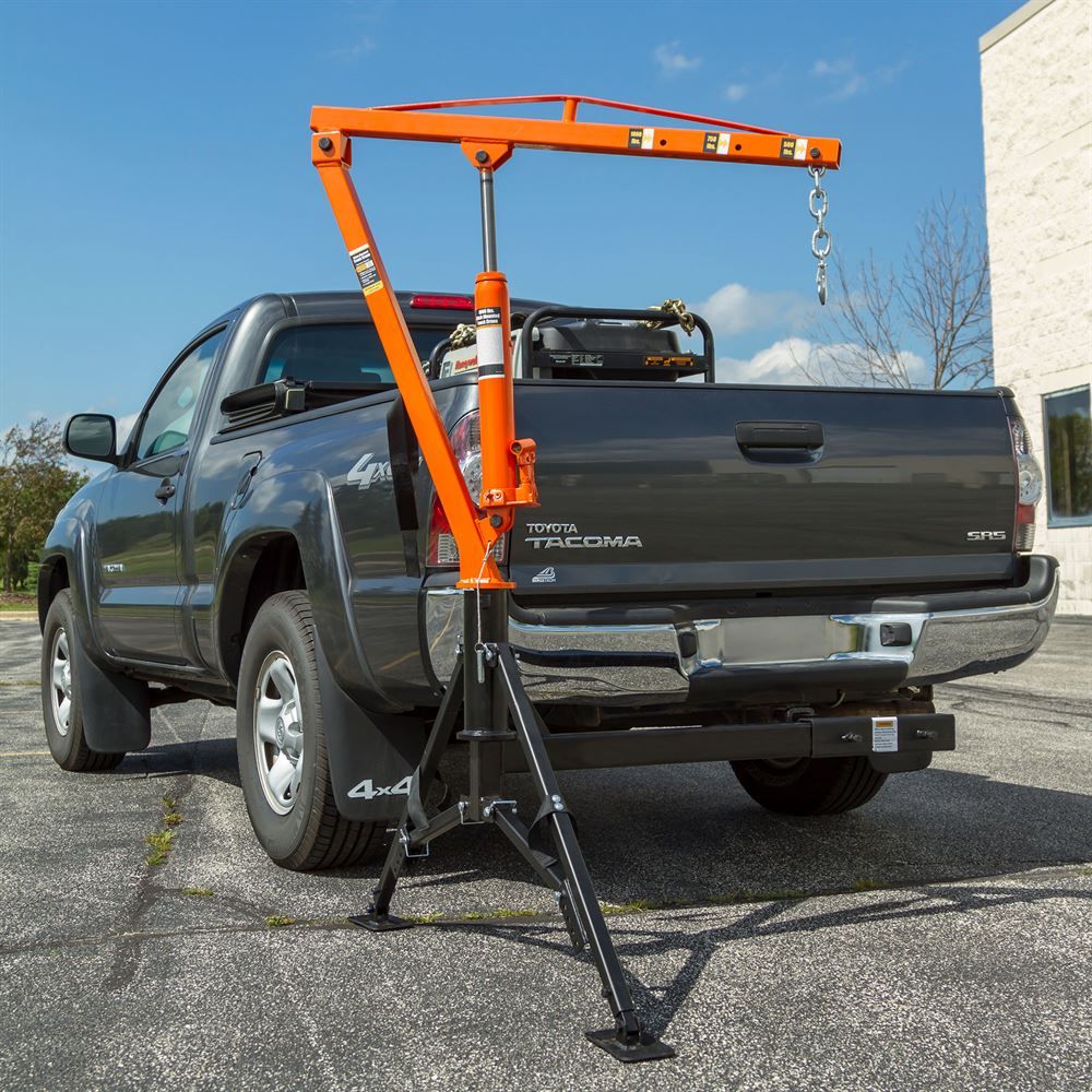 🔥Today's Specials🎉Outdoor Hydraulic Receiver Hitch Crane – 450kg/1000 lbs Capacity